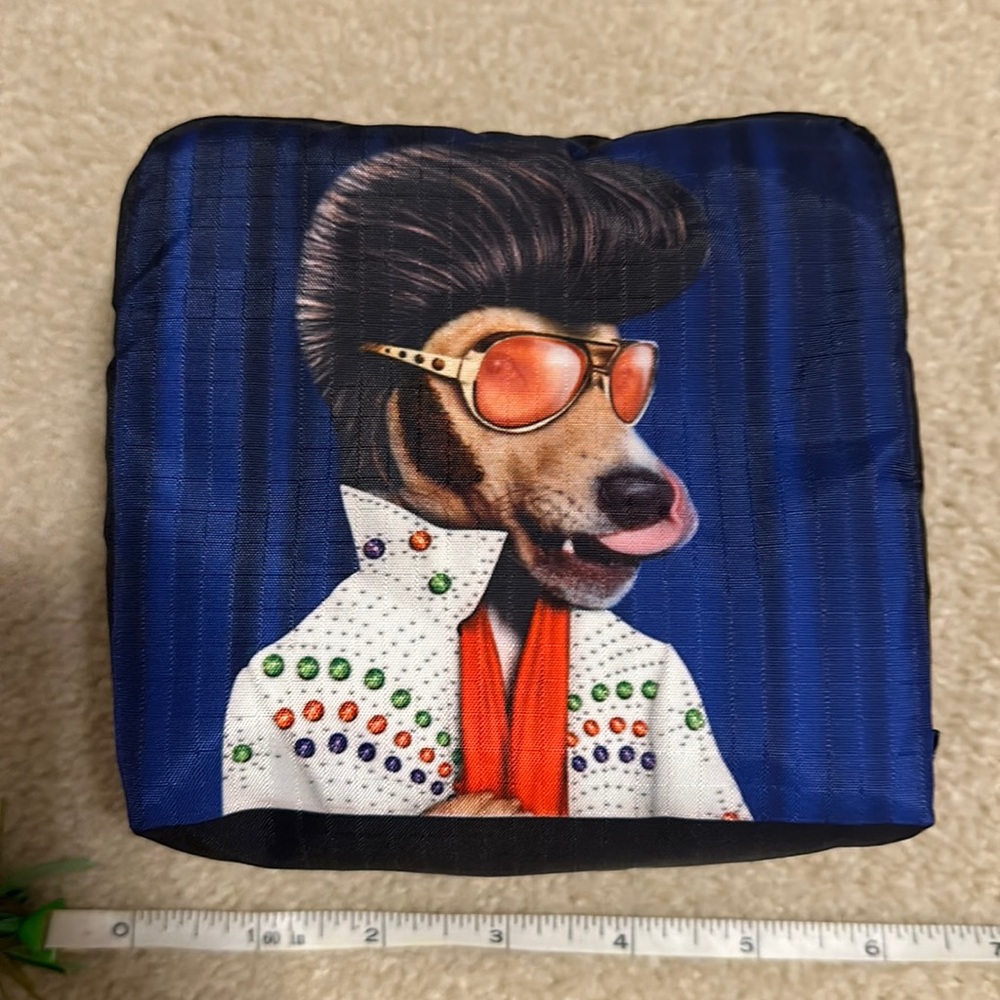 LeSportsac x Pets Rock cosmetic bag / pouch, new without tags, limited edition